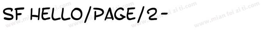SF Hello/page/2字体转换